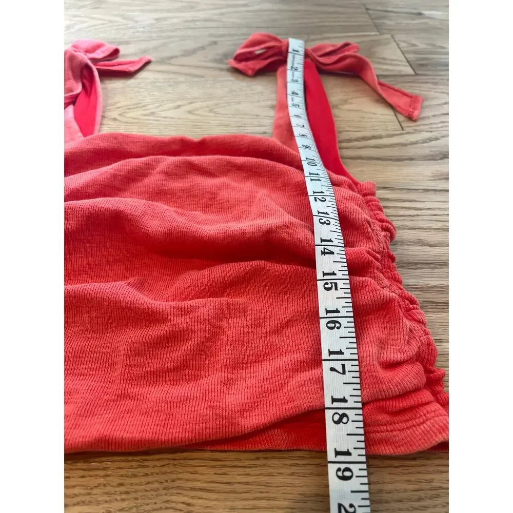 Free People Boulevard Tie Strap Tank in Guava Berry